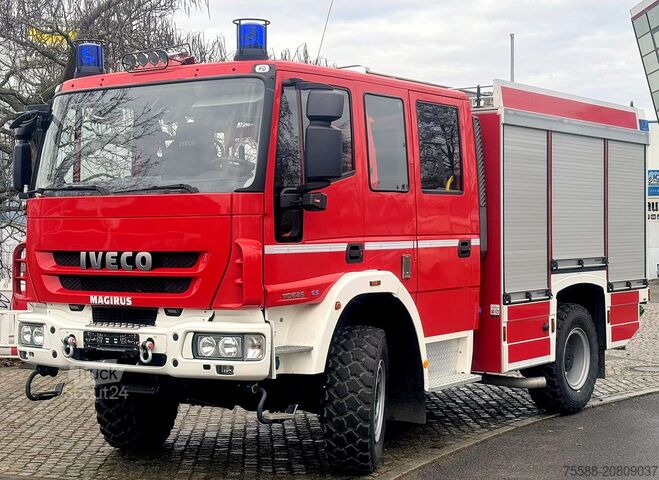 Ugunsdzēsēju transportlīdzeklis, ugunsdzēsēju automašīna ar komandu Iveco FF110E25 Magirus Löschfahrzeug LF 10