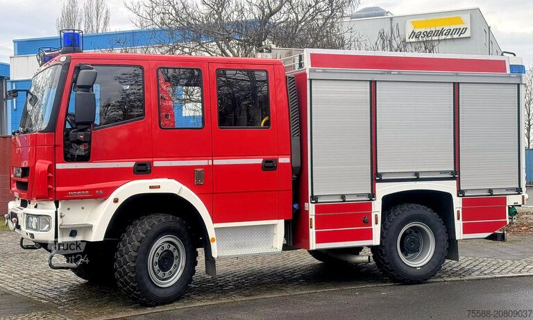 Ugunsdzēsēju transportlīdzeklis, ugunsdzēsēju automašīna ar komandu Iveco FF110E25 Magirus Löschfahrzeug LF 10