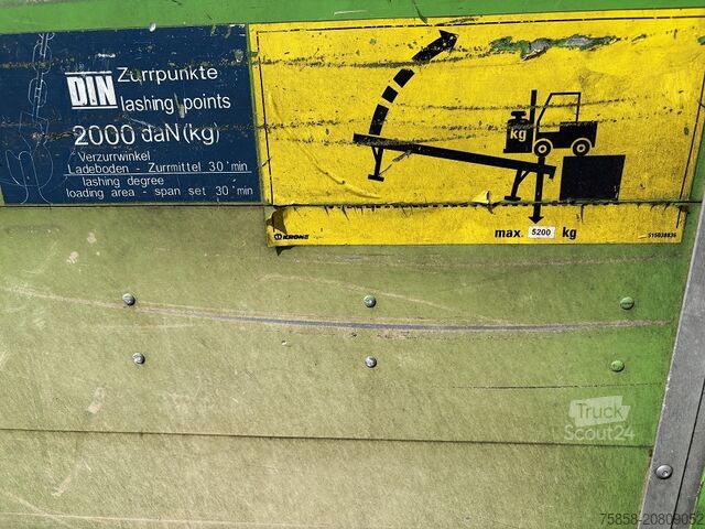 Ładownia wymienna z platformąWechselbrücke z platformąŚwiadoma nadbudowa z platformąWechselbrücke z Krone Baustoff 7,45 Multilockrahmen Türen