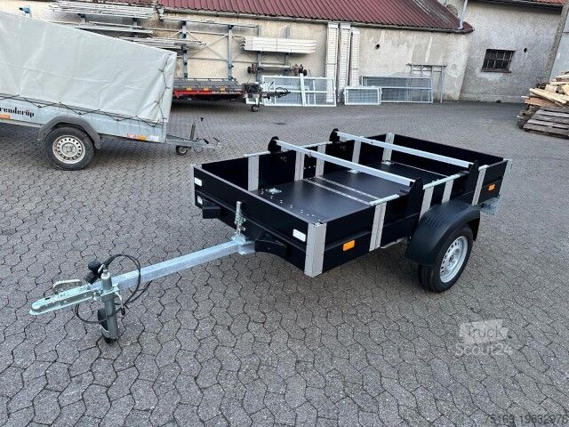 PKW-Anhänger Faltos Blackline mit Fahrradträger, 750 kg, 2420 x 1240 x 300 mm