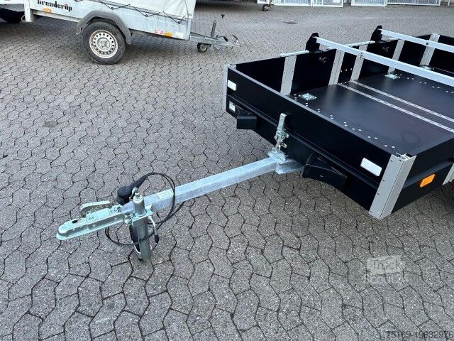 PKW-Anhänger Faltos Blackline mit Fahrradträger, 750 kg, 2420 x 1240 x 300 mm
