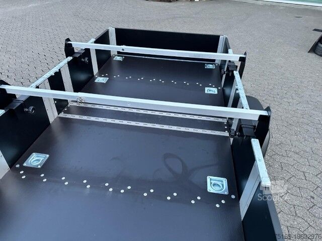 PKW-Anhänger Faltos Blackline mit Fahrradträger, 750 kg, 2420 x 1240 x 300 mm