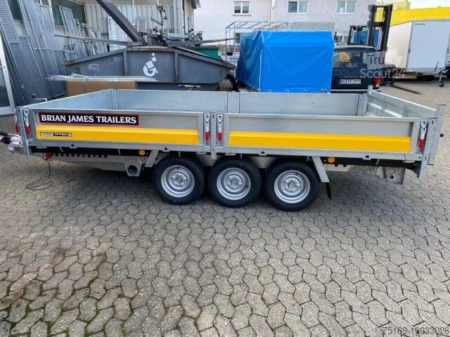 Remorque à benne basculante Brian James Trailers Cargo Tipper Heckkipper 3-achs, 526-4020-35-3-12, 4000 x 2000 x 300 mm, 3,5 to.