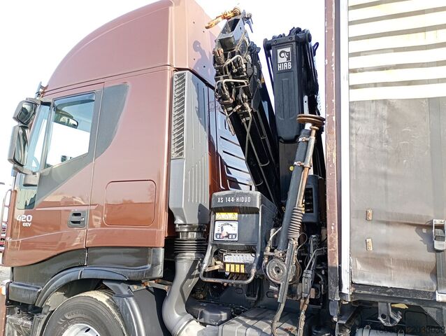 Раздвижной тент (гардина) IVECO AS260S42Y/FS CM BDF HIAB 144E-4 Hiduo12,7m (9)