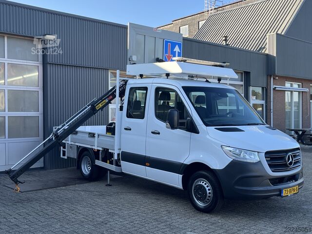 Mercedes-Benz Sprinter 514 CDI 366 Hiab kravas celtnis 018T, sakabes āķis, vilktspēja 3500 kg, gaisa Mercedes-Benz Sprinter 514 CDI 366 Hiab Laadkraan 018T Trekha...