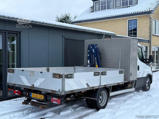 Platform truck with crane Iveco Daily 40C18 3.0 PICK-UP Amco Veba 602T KRAAN Eu...