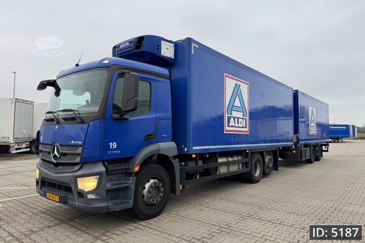 Refrigerated/frozen transport Mercedes-Benz Antos 2736 Day Cab, Euro 6, + Schmitz / Durchla...