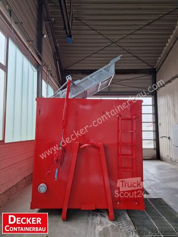 Kontejner s kavljem Decker Containerbau Abrollcontainer, Püffercontainer