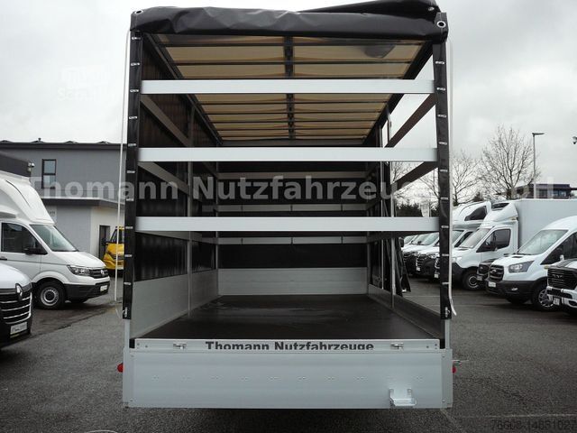 Transportador con plataforma y toldo RENAULT Pritsche Plane mit Schlafkabine