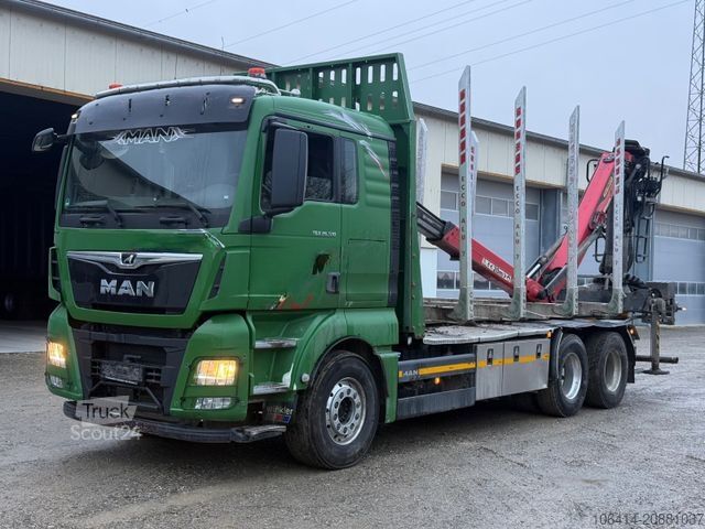 Camião florestal MAN TGX 26.510/PALFINGER M12Z