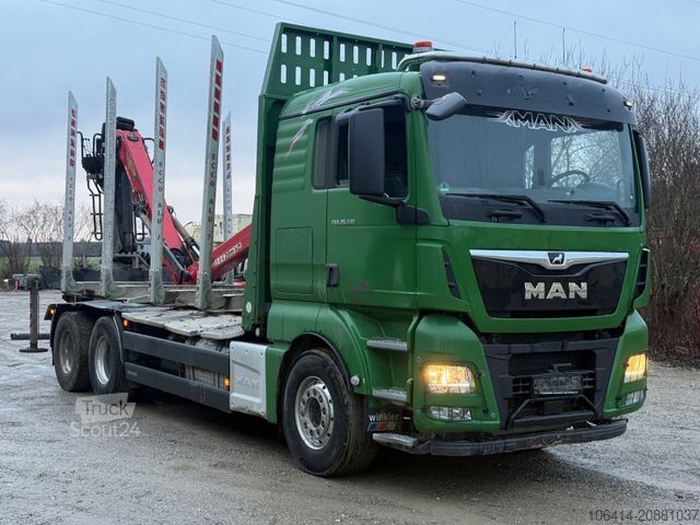Camião florestal MAN TGX 26.510/PALFINGER M12Z