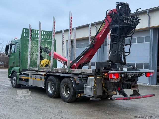 Camião florestal MAN TGX 26.510/PALFINGER M12Z