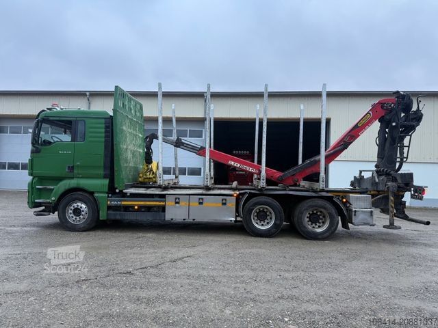 Camião florestal MAN TGX 26.510/PALFINGER M12Z