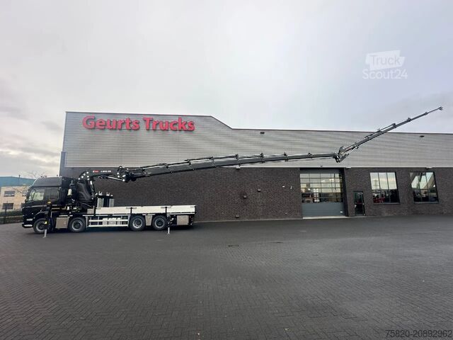 Autokrāna kravas automašīna DAF CF 450 8X2 + HIAB 858E-8 + JIB 150X-6 JDC KRAAN...