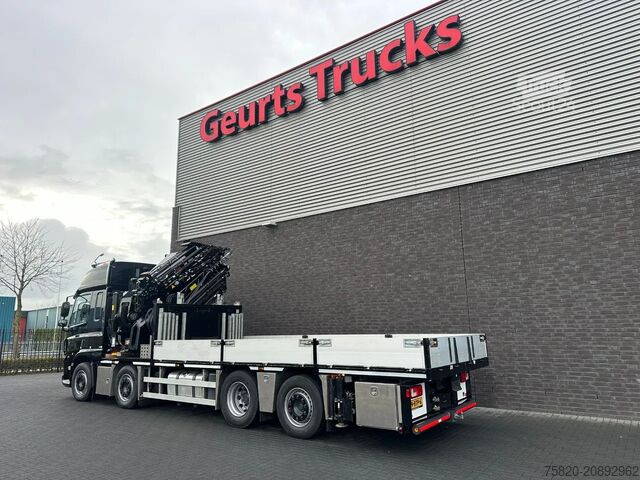 Autokrāna kravas automašīna DAF CF 450 8X2 + HIAB 858E-8 + JIB 150X-6 JDC KRAAN...