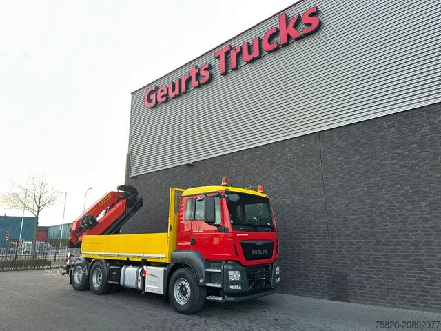 Autokrāna kravas automašīna MAN TGS 26.480 6X4 MET PALFINGER PK 42002-SH G KRAA...