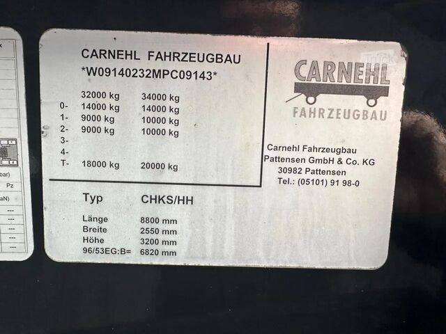 Skraldevogn Carnehl CHKS/HH 2 ASSER KIPPER KIPPER/TIPPER /OPLEGGER/...