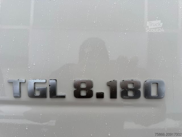 Samochód dostawczy z plandeką MAN 8.180 TGL BL Schiebeplane Klima 3 Sitzer