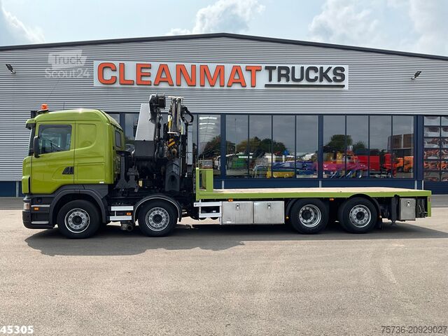 Автокран Scania R 420 8x2 manual Palfinger 85 Tonmeter laadkraa...