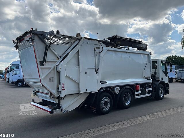 Abfallsammelfahrzeug Ginaf C 3128 NF Euro 6 Hiab 21 Tonmeter laadkraan Jus...