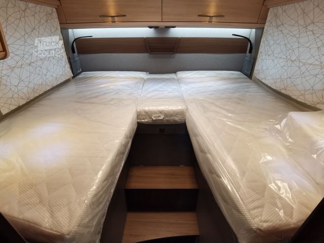 Halvintegreret autocamper EURAMOBIL PROFILA T 726 EF / -2025-/RAUMBAD & EINZELBETTEN