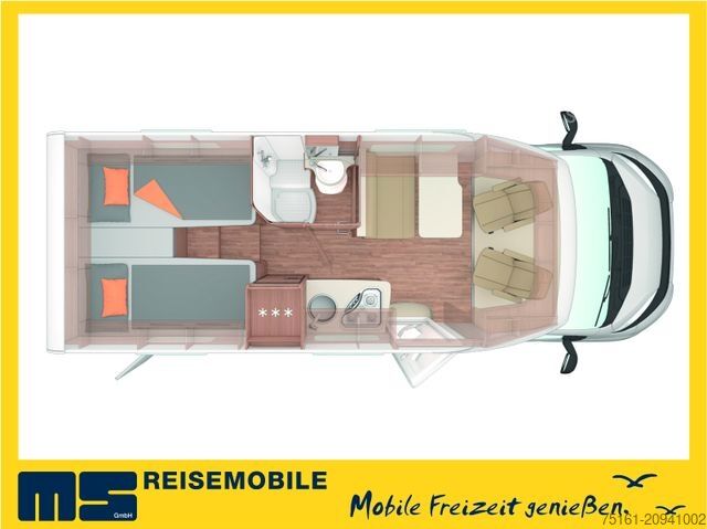 Teilintegriertes Wohnmobil WEINSBERG CARACOMPACT 600 MEG EDITION PEPPER /EINZELBETTEN
