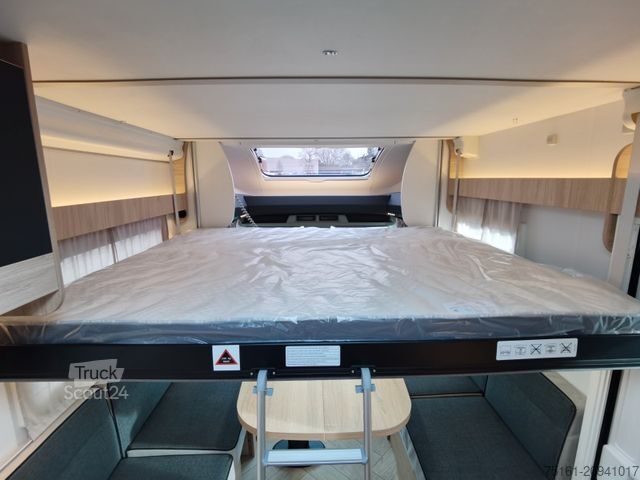 Halvintegreret autocamper CHAUSSON 640 TITANIUM / MODELL 2026 / 165PS / XXL-HUBBETT