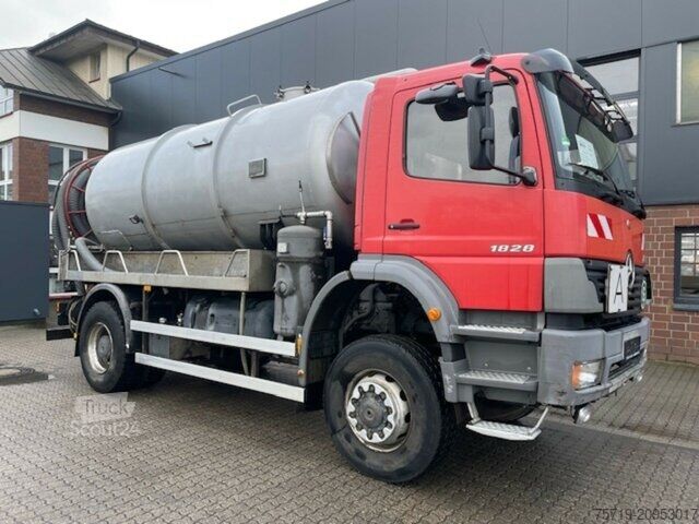 Vakuuminė cisterna sunkvežimis Mercedes-Benz 1828 4x4 Atego Saugwagen 11.000ltr.