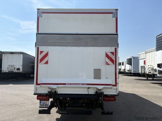 Dobozos teherautó MAN TGM 15.250 4X2, KOFFER MIT LBW,