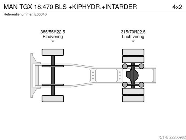 Standartinis-SZM MAN TGX 18.470 BLS +KIPHYDR.+INTARDER