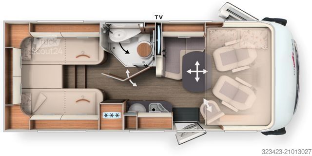 Camping-car intégral CARTHAGO c-tourer I  141 LE Solar,SAT,Veloslide,Markise