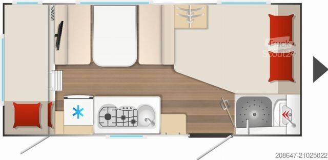 Caravane BÜRSTNER Averso 480 TK *1700kg*Komfort Dusche*Gas/Kombi**