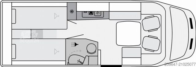 Camping-car semi-intégré CORIGON T Slim 70 LS *Markise*Solar*Navi inkl. RFK*
