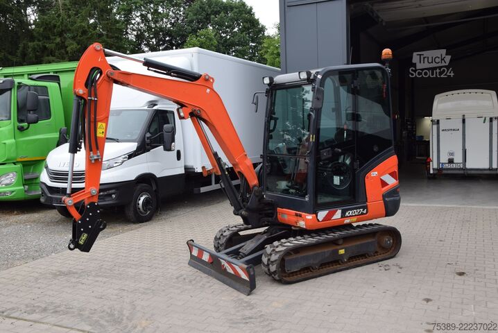 Minikaivinkone Kubota KX 027-4 Minibagger 2,7 Tonnen SW MS03