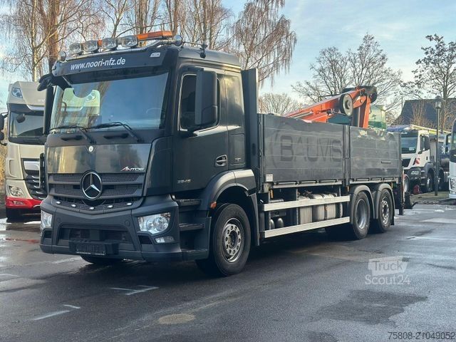 Lastebilmontert kran MERCEDES-BENZ Antos 2646 Baustoff Atlas 206.3 Lift/Lenk AHK
