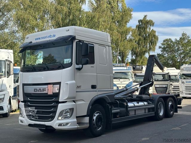 Camion benne à bras amovible DAF XF460 6x2 Meiller RS21.70 Funk Lift/Lenk
