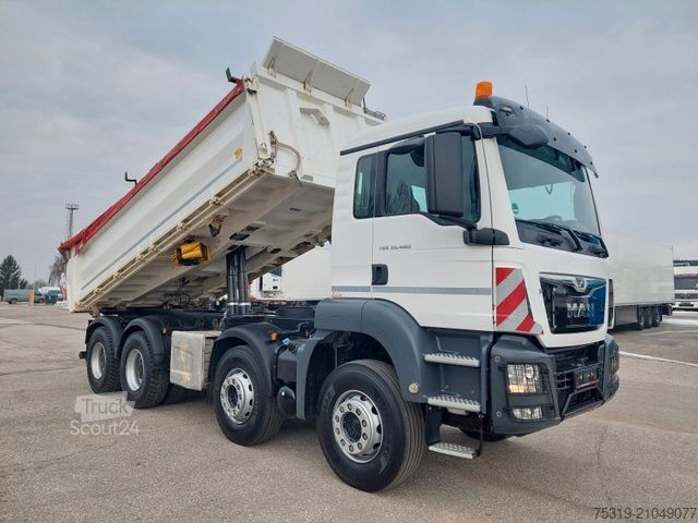 Trojstranný sklápací nákladný automobil MAN TGS 35.460 8x4 BB Meiller Bordmatik