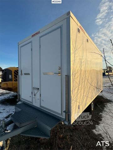 Arnpro wheeled cabin with living area and toilet Arnpro wheeled cabin with living area and toilet