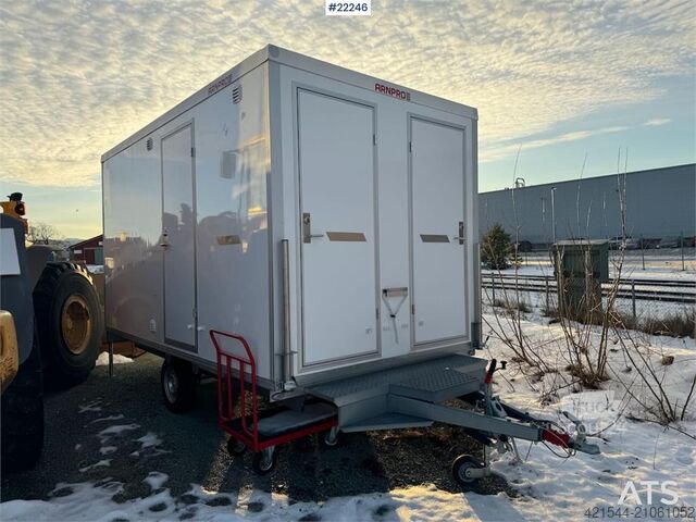 Arnpro wheeled cabin with living area and toilet Arnpro wheeled cabin with living area and toilet