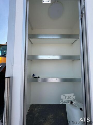 Arnpro wheeled cabin with living area and toilet Arnpro wheeled cabin with living area and toilet