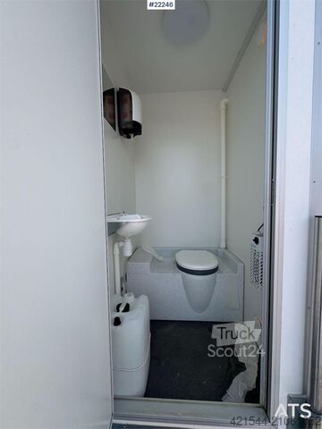 Arnpro wheeled cabin with living area and toilet Arnpro wheeled cabin with living area and toilet