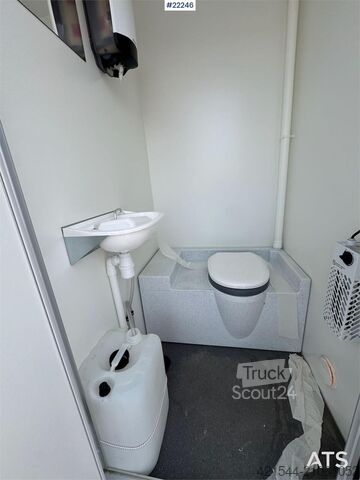 Arnpro wheeled cabin with living area and toilet Arnpro wheeled cabin with living area and toilet