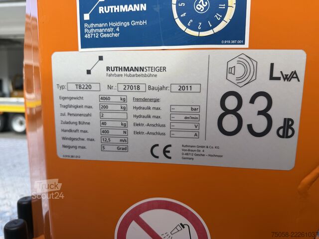 Platforma de lucru aeriană Mercedes-Benz SPRINTER 516 - Ruthmann TB220 - 131 TKm