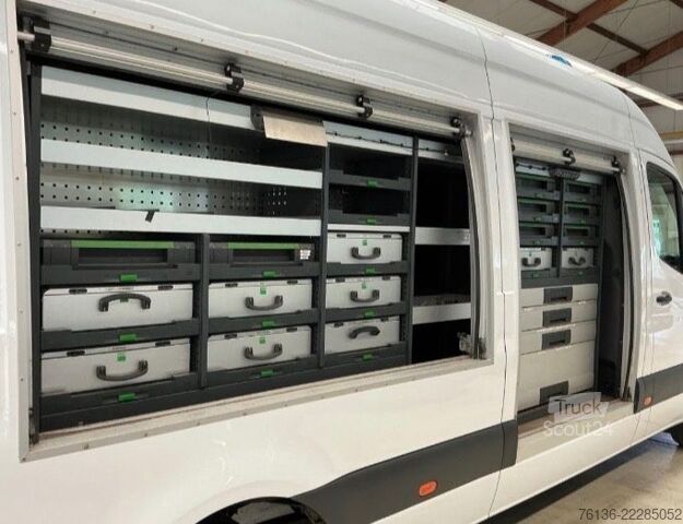 Furgoneta de caja alta MERCEDES-BENZ Sprinter 516 CDI Maxi Klima LED Werkstatt Rollo