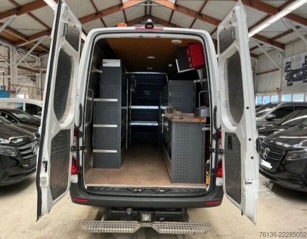 Furgoneta de caja alta MERCEDES-BENZ Sprinter 516 CDI Maxi Klima LED Werkstatt Rollo