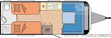 Τροχόσπιτο HOBBY 540 WLU PRESTIGE EINZELBETTEN MOVER VORZELT