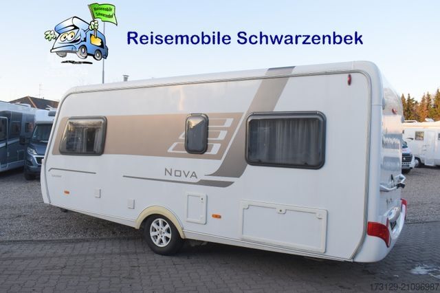 Campingvogn HYMER/ERIBA NOVA 495 LUXUSLINE EINZELBETTEN MOVER TV MARKISE