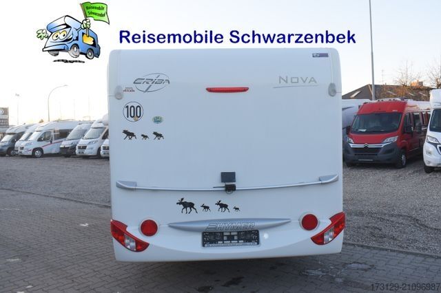 Campingvogn HYMER/ERIBA NOVA 495 LUXUSLINE EINZELBETTEN MOVER TV MARKISE