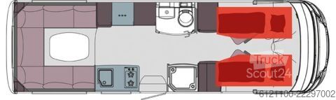 Integriertes Wohnmobil Frankia M-Line I 7400 PLUS 5,5 to Luftf Hubst 4 Sitzpl