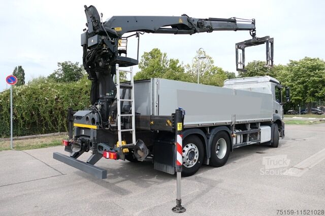 Бортовой грузовик mercedes-benz Antos 2540 L KLIMA Palfinger-Kran PK15001L Lenkachse - Alufelgen